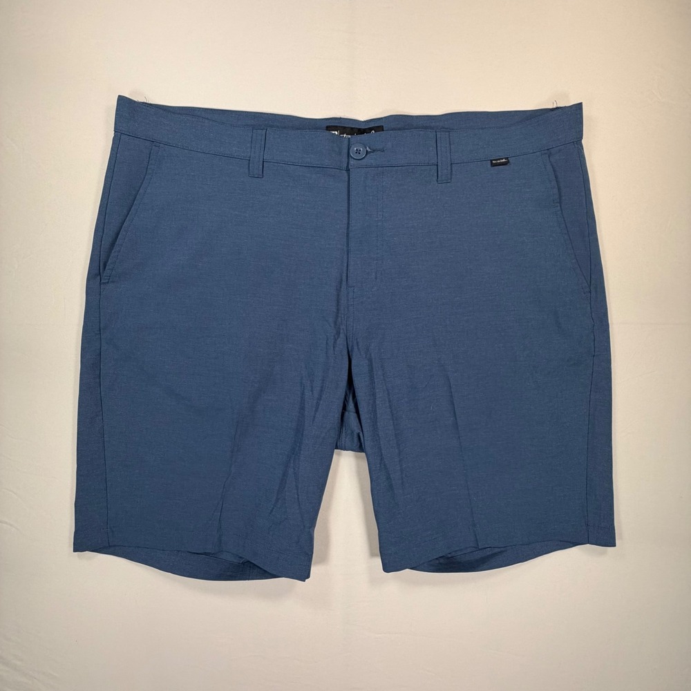 TravisMathew Beck Mens Golf Shorts Size 40 Blue Heather Performance Stretch 0467
